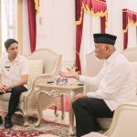 Wako Sawahlunto Riyanda Putra bersama Gubernur Sumbar Mahyeldi