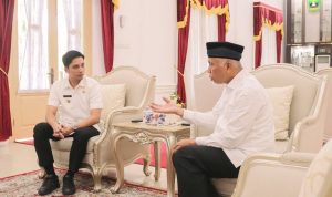 Wako Sawahlunto Riyanda Putra bersama Gubernur Sumbar Mahyeldi